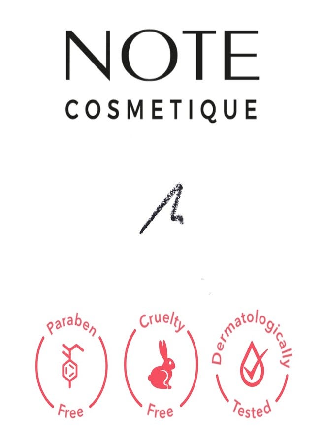 NOTE Cosmetics Note Cosmetique Intense Look Eye Pencil - Black Eyeliner Pencil with Creamy Texture - Long Lasting Eye Makeup - Precise Application - Black - 0.012 oz - Image 2